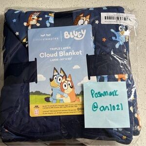 little sleepies bluey cloud blanket.